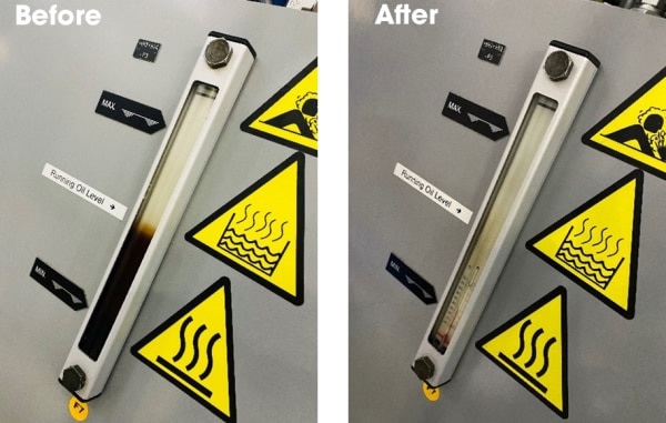 before and after VRT Ultraclean